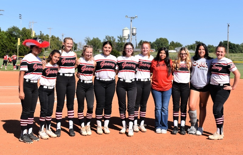 Geary Schools Seniors Recognized at Last Home Game